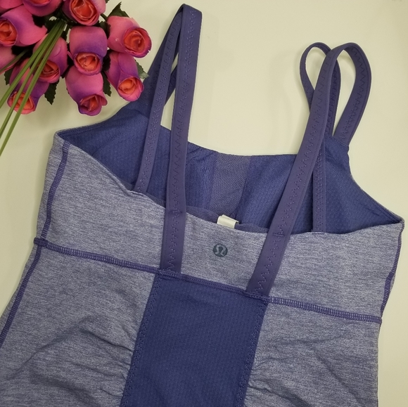 Lululemon athletica purple tank top built-in bra - Picture 4 of 5